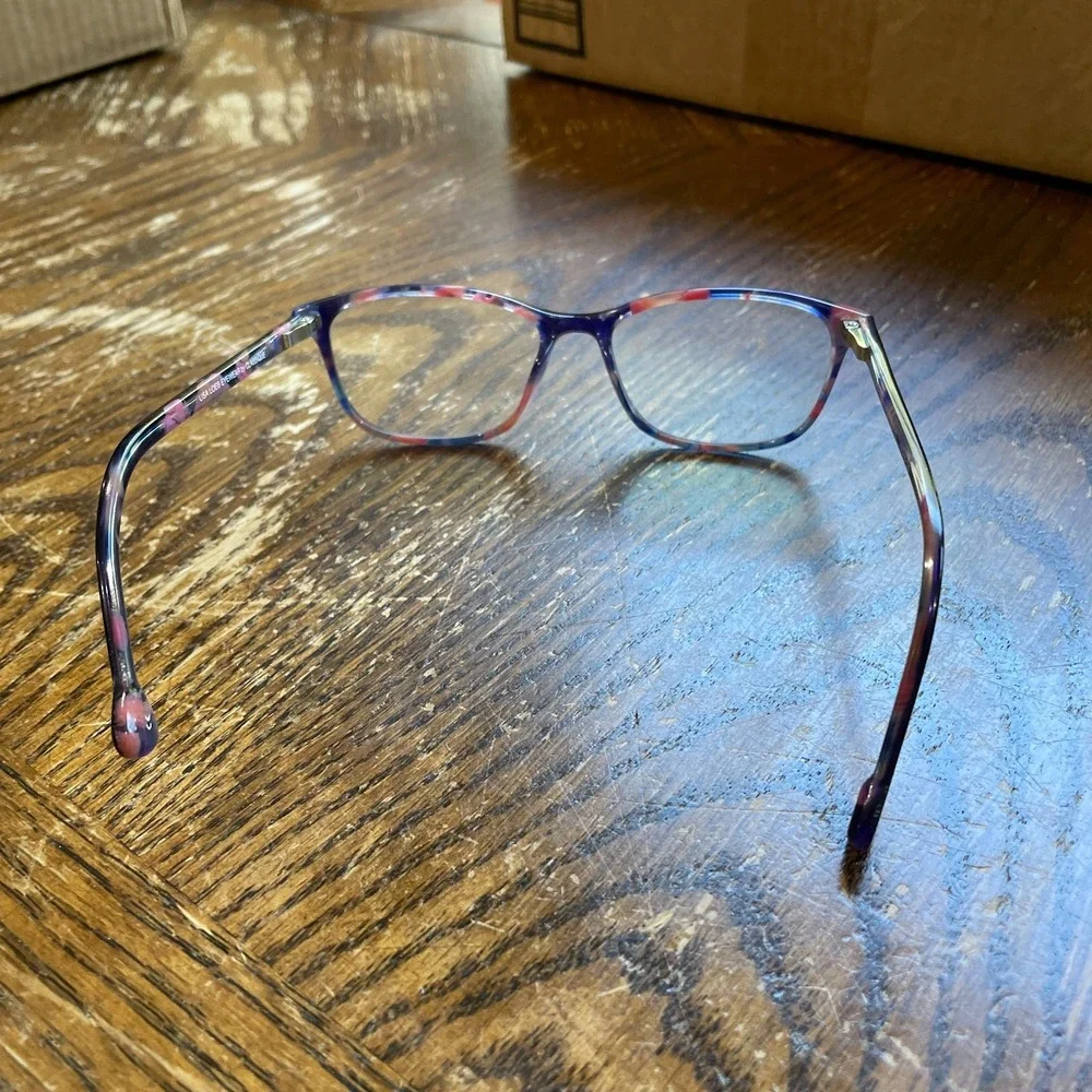 Lisa Loeb Eyeglass FRAMES ONLY Hula Hoop 9 Blueberry Swirl 49-15-125